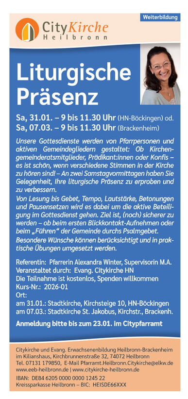 Liturgische Pr&auml;senz